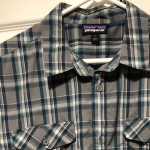 Patagonia Grey Button Down Shirt